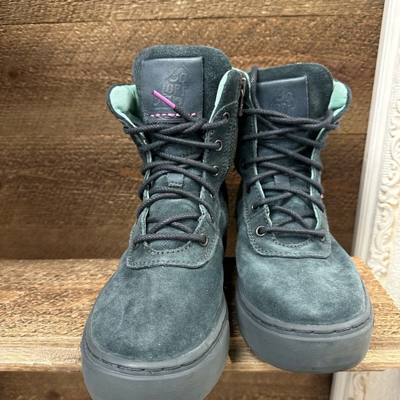 Satorisan Green Suede Lace-Up Boots | Size 38 - Picture 5 of 9